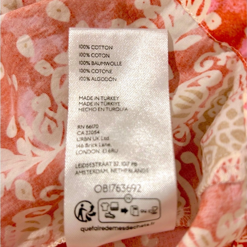 Anthropologie Maeve Red and Cream Women’s Dress - Picture 6 of 6